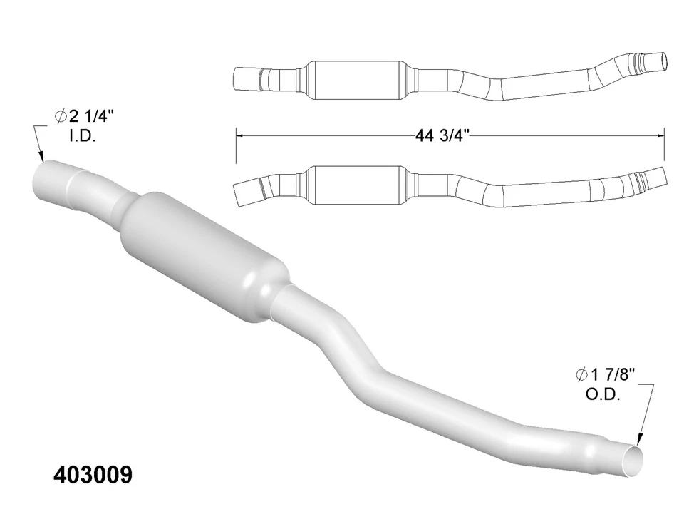 Convertidor catalítico para Chrysler Fifth Avenue 1987-1989 Foto 2 de 2