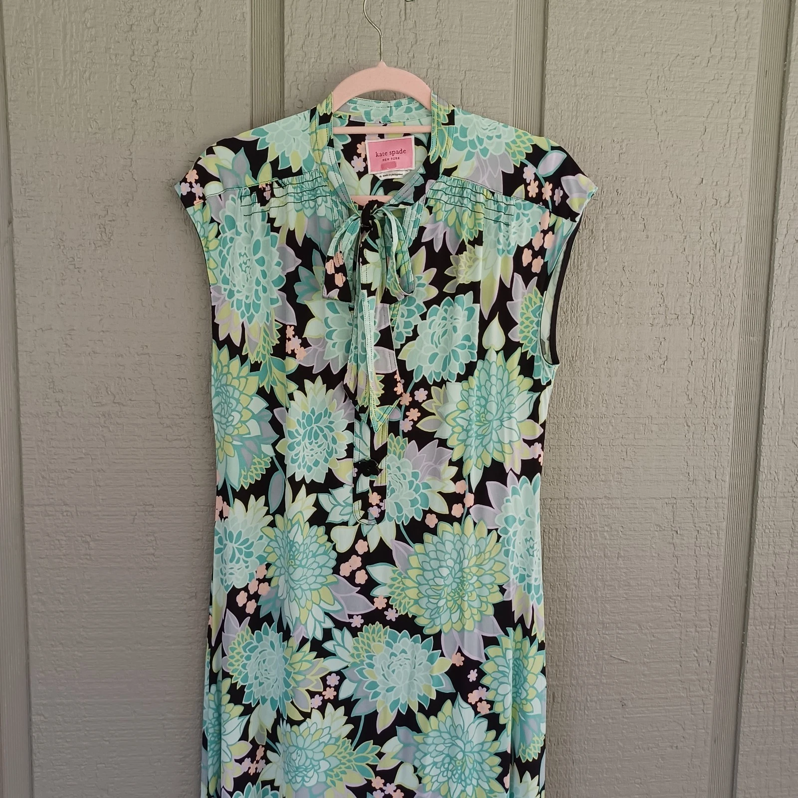 Abito Kate Spade Dahlia Bloom in maglia taglia M donna preppy floreale misto viscosa