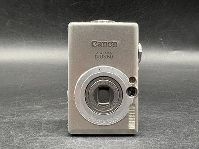Canon IXUS 60 Digitalkamera Silber 6 MP 3x Zoom Kompakt Vintage CCD-Sensor - Bild 1 von 4
