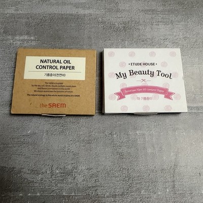 Etude House & The Saem Korean Makeup Brands Oil Control Blotting Paper