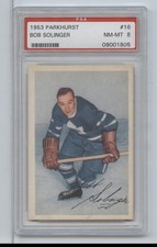 1953 Parkhurst Bob Solinger #16 PSA 8