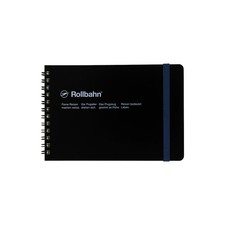 Delfonics Rollbahn Spiral Horizontal Notebooks: 7-1/2 in. x 5 in. Black 