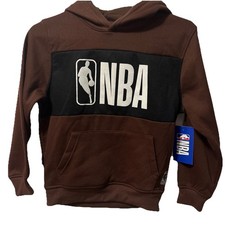 NWT NBA Youth Brown/Black Sweatshirt Hoodie Size 14-16
