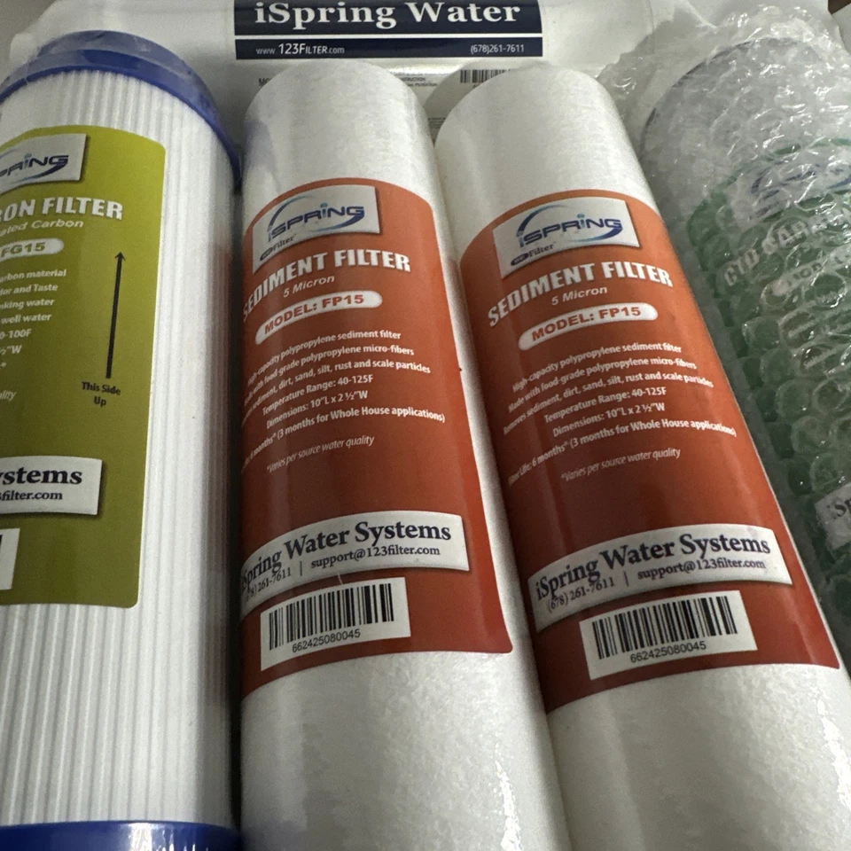 iSpring Reverse Osmosis RO Replacement Water Filter Pack -1 Year Supply X 7 Pcs - Image 3 of 4