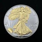 National Collector's Mint 2021 1oz 999 Silver Eagle $1 Gold Relief Matte