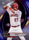 MIKE TROUT 2022 Bowman Platinum Base #90 Los Angeles Angels Baseball Card
