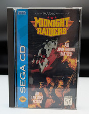 Midnight Raiders (Sega CD, 1994) Complete With Manual and Registration Card