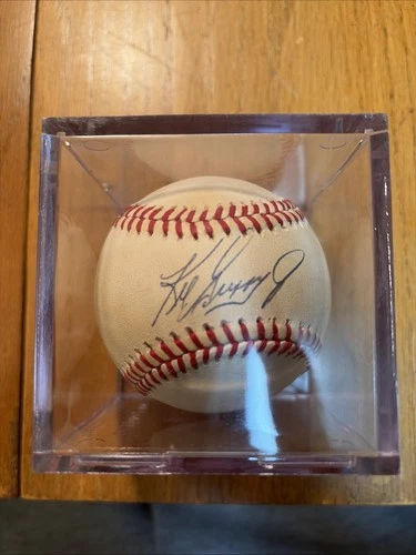 KEN GRIFFEY JR SIGNED AUTOGRAPHED AMERICAN LEAGUE BASEBALL MARINERS I LOST COA