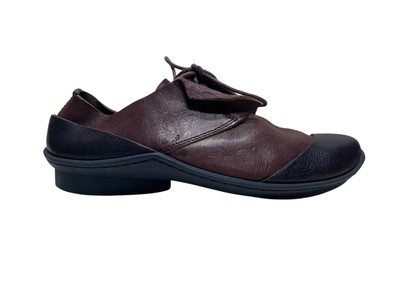 Trippen Moby Plum / Navy Blue Lace up Oxfords Leather Shoes SZ 38