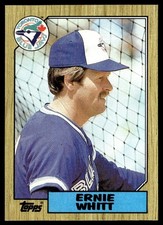 1987 Topps Ernie Whitt Toronto Blue Jays #698