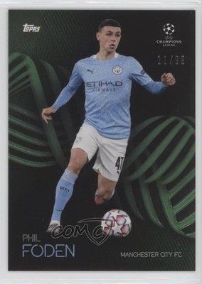 2020-21 Topps UEFA Champions League Knockout Green /99 Phil Foden 04y8