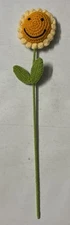 Happy Sunflower Crochet, 16.5 Inches, Please Read Details