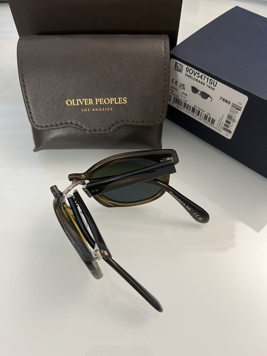 Oliver Peoples SHELDRAKE 1950 FOLDING Sun in Bark/ G-15 MSRP