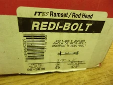 NEW ITW Ramset Red Head RB-3830 3/8" x 3" Anchors, Box of 50  *FREE SHIPPING*
