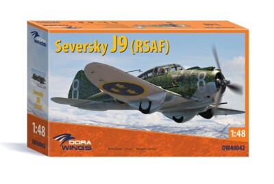 Dora Wings 48042 Seversky J9 (RSAF), plastic aircraft kit 1/48 scale model