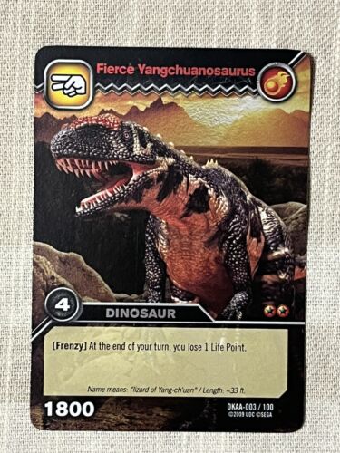 Dinosaur King TCG Fierce Yangchuanosaurus Card, Very Rare; Perfect Condition. - 第 1/2 張圖片