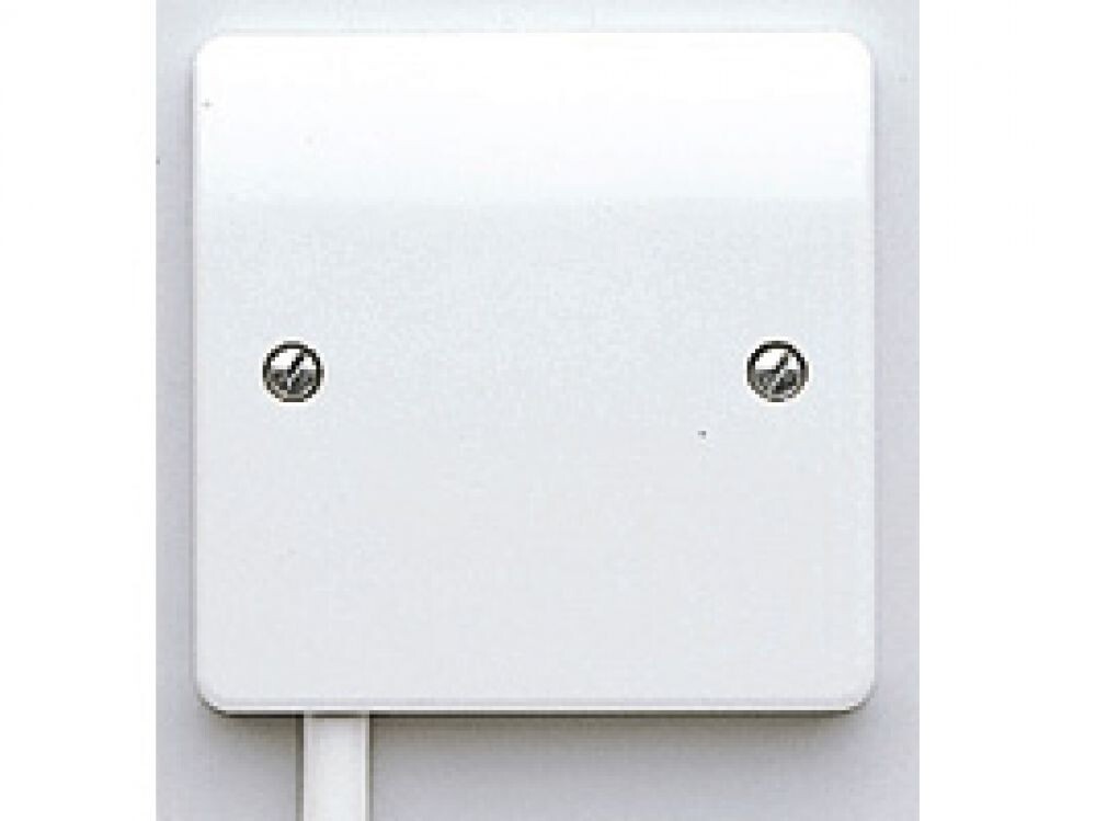 MK K1090 WHI with Flex Outlet - Logic Plus Single Front Blank Wall Plate white