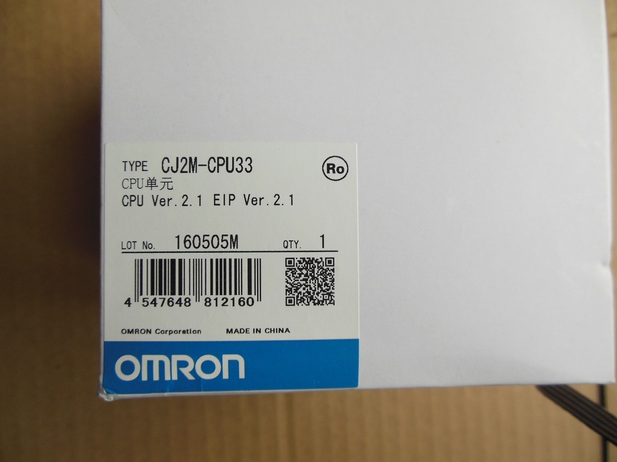 オムロン　PLC  CJ2M-CPU33 CJ2M-CPU33 - CPU Units (OMRON) - Hartfiel Automation