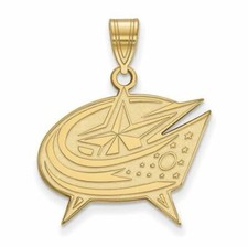 10k Gold NHL Columbus Blue Jackets Large Pendant
