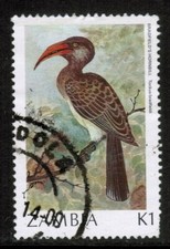 Zambia 1987-88 SG493 1k Bradfield's Hornbill Used