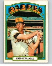 1972 O-Pee-Chee Baseball #7 Enzo Hernandez  San Diego Padres V66028