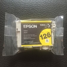 Epson 126 Yellow High Yield Ink Cartridge, New, Genuine