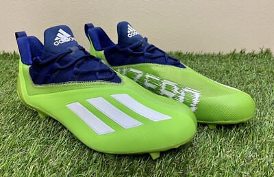 Adidas AdiZero Mens Football Cleats Size 10.5 White Neon Green Blue Seahawks s-l400.jpg main image 2