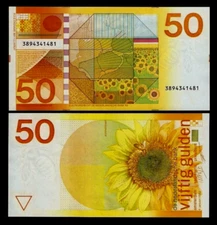 Netherlands 50 GULDEN P-96 1982 Pre Euro UNC Dutch Honey Bee World Currency NOTE