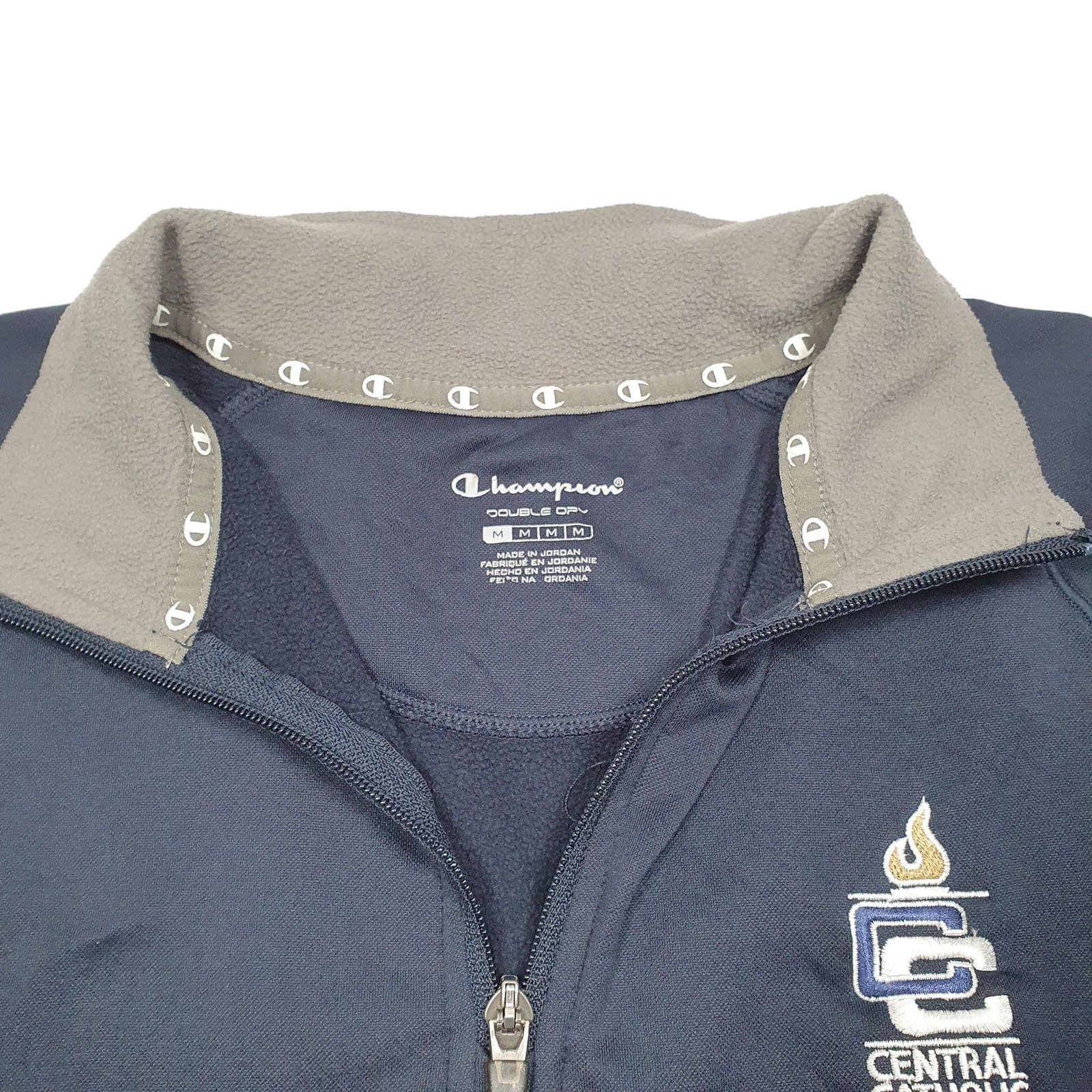 CHAMPION 1/4 Quarter Zip Active Central Catholic Golf Jumper Sweatshirt Mens M image 2