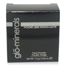 Glominerals Loose Matte Finishing Powder TRANSLUCENT 0.26 oz / 7.4 g new in Box