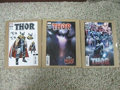 BLACK WINTER THOR #3 3rd Print & #4 2nd Print Variant Cover 2020 Donny Cates 