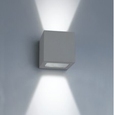 BLACK-GREY - Architectural Lighting IP54 outdoor square Up And Down Wall Light