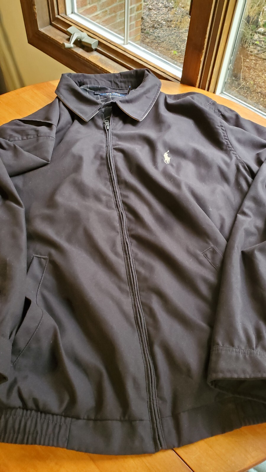 Polo Ralph Lauren Giacca Harrington Uomo a scacchi blu alto 2xl pony bianco