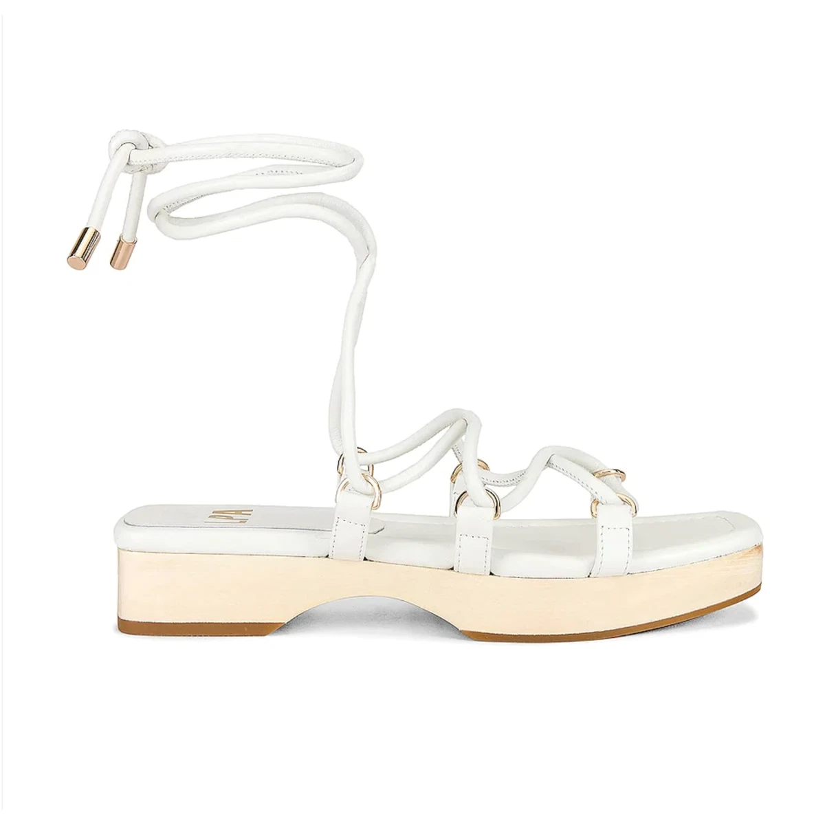 Lace up sandals white cheap