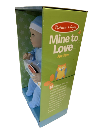 Muñeca bebé Melissa & Doug Mine to Love Jordan 12 pulgadas cuerpo suave Ag 18 m+ - Imagen 4 de 4