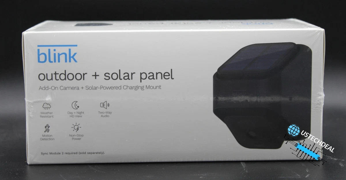 blink solar panel charging mount