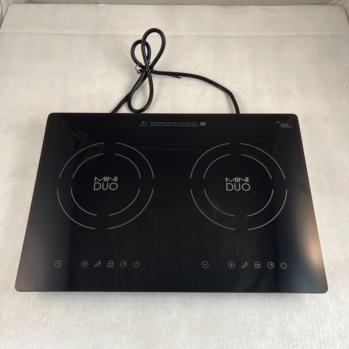True Induction MD 2B Mini Duo Counter Inset Double Burner Induction Cooktop