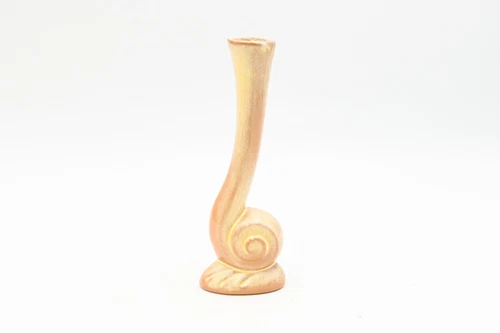 Vntg Frankoma Pottery Small Flower Bud Snail Vase No. 31 Frankoma Collectible #1