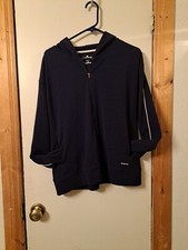 Russell Hoodie Jacket Large Womens Black Full Zip Front Dri Power Jogging W75