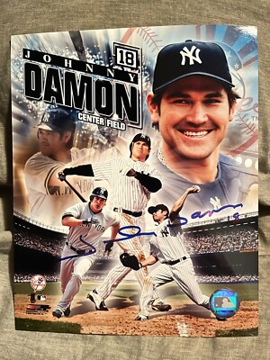 Johnny Damon New York Yankees Signed Autographed 8x10 Photo | eBay