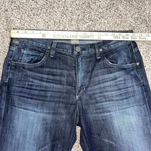 Citizens of Humanity Sid Denim Jeans Mens 34 X 30 Blue Straight Leg USA - Picture 9 of 17