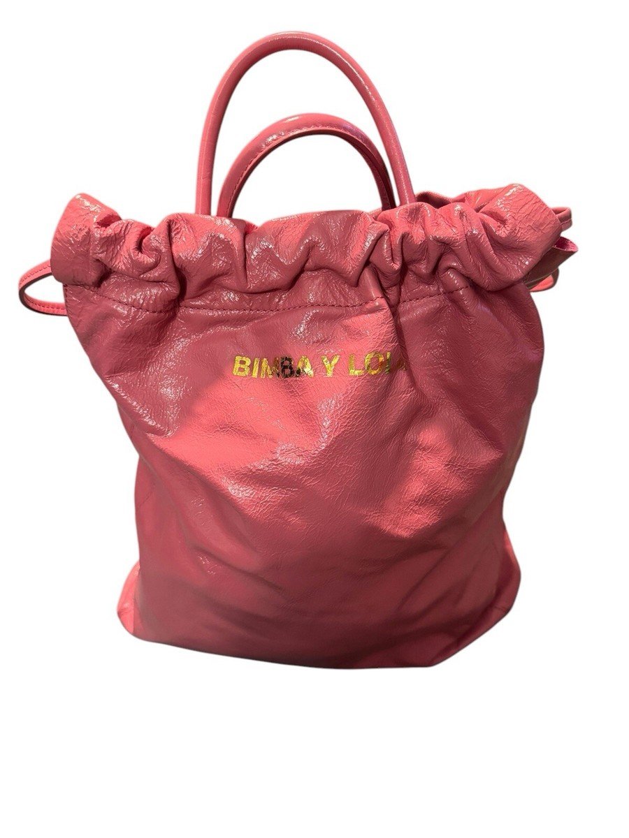 Bimba y Lola Women Upright leather shopper bag Pink