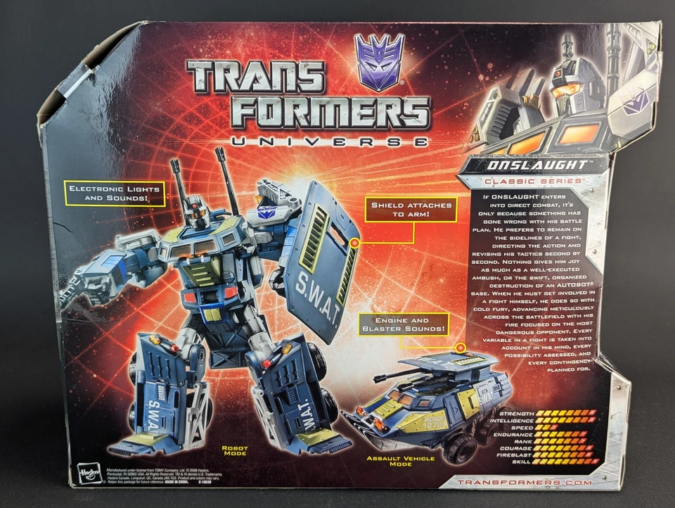 Transformers Henkei Onslaught complete Takara USA Edition Universe 2008 - Image 2 of 4