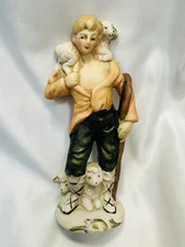 Nativity Replacement Piece Shepherd Figure Figurine 6” T Ceramic Hand Painted