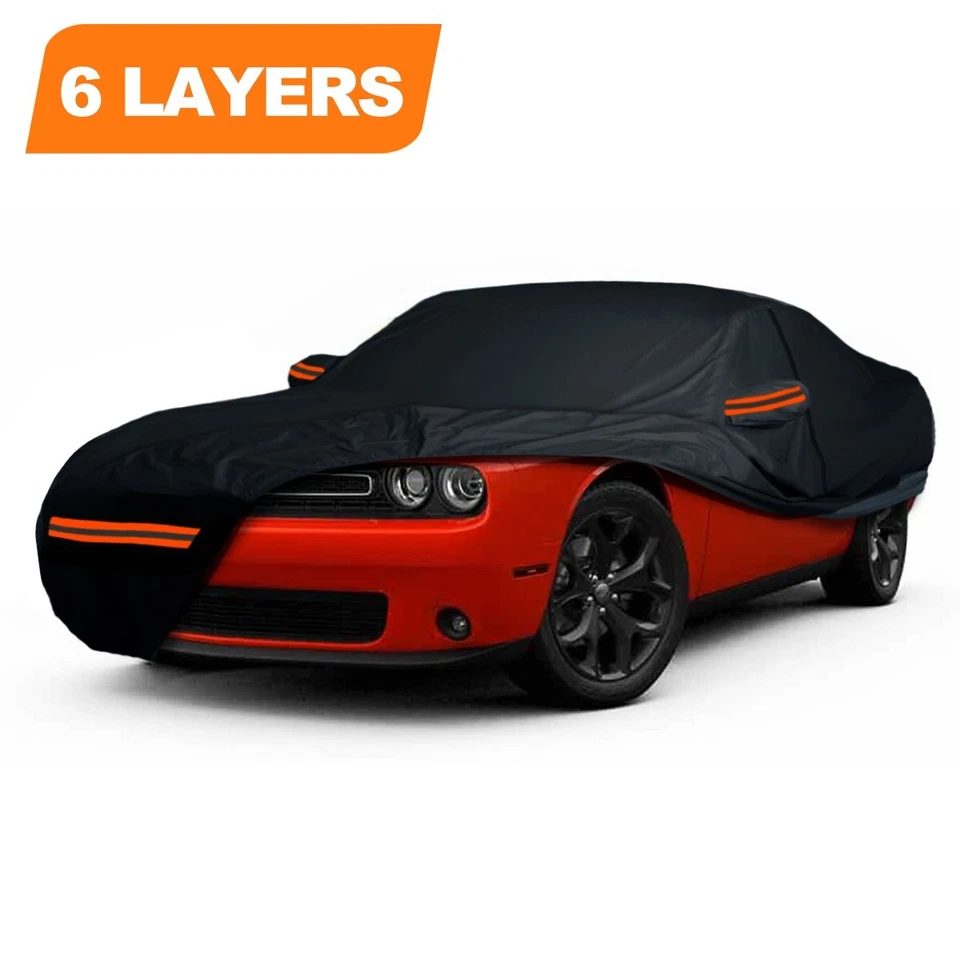 FUNDA COCHE INTERIOR EXTERIOR 100% Impermeable y Entrada Cremallera AJUSTE PERSONALIZADO Dodge Challenger Foto 2 de 4