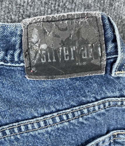 Vintage Levi's Jeans Silver Tab Size 8 Youth Boys Blue Baggy Denim 100% Cotton - Picture 5 of 9