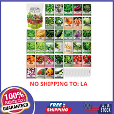 Survival Vegetable Seeds Garden Kit Over 16,000 Seeds Non-GMO and Heirloom, Grea