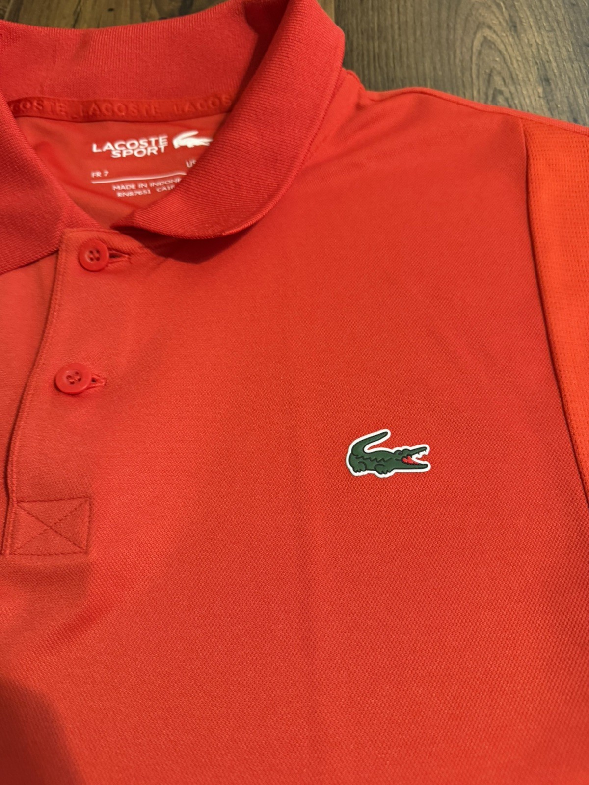 Lacoste Color Black Red White Sport Men's Polo Short Sleeve Shirt Size 2XL thumbnail 3