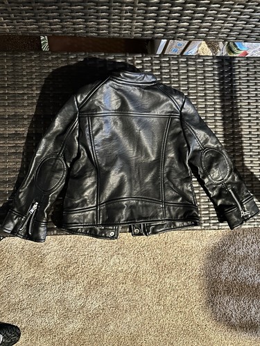 Zara Girls Size 5 Faux Leather Moto Jacket New With Tags. - Picture 4 of 8