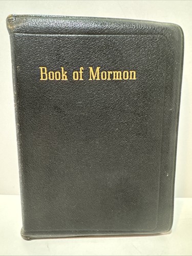 Antikes Buch Mormon Joseph Smith Jr 1946 Echtleder Herald RLDS - Bild 2 von 7